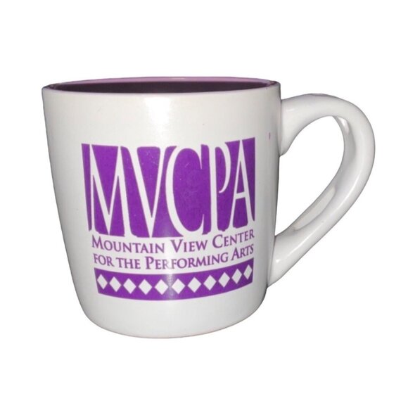 Mountain View Center For The Performing Arts Ceramic Mug Purple & White - Picture 4 of 7
